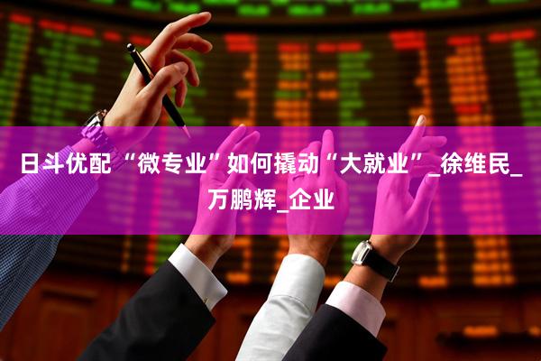 日斗优配 “微专业”如何撬动“大就业”_徐维民_万鹏辉_企业